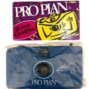 NEW Pro Plan Camera Brand Pet Food Give Away Blue Argus 35mm Focus Free with Box